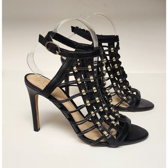Vince Camuto VC-Kalare Caged Stiletto Heel Pumps Color Black Size 8M - Picture 3 of 12